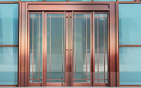 特克斯玻璃地弹门